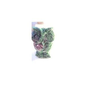 Ruby Zoisite Owl Carving
